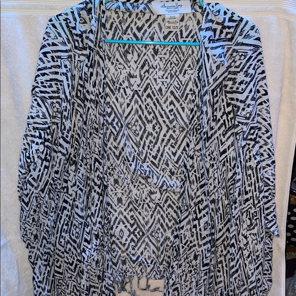 Aztec print kimono